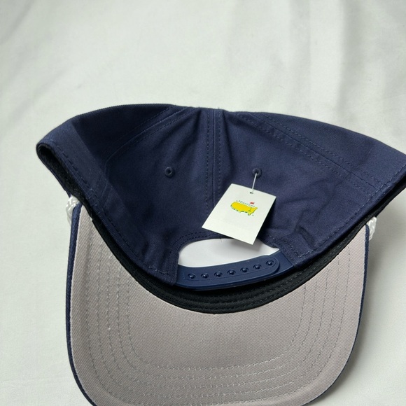 NWT!  ⛳️Masters "SKIP IT" GOLF HAT (BLUE W/WHITE BRAIDED TRIM AND MASTERS LOGO) - Picture 3 of 3